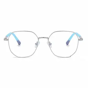 新着高品質キッズメガネフレーム子供用眼鏡温州処方光学ラウンド子供用メタルアイウェア