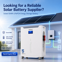 Batterie lithium-ion 5 kWh 100 Ah CAN, 15 unités en connexion parallèle, performances fiables, garantie 10 ans, directement de l'usine.