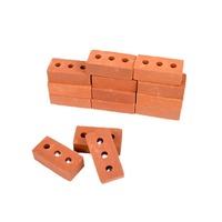 Briques miniatures, vraies briques de maçon, petits modèles pour la construction de maisons DIY, briques vertes
