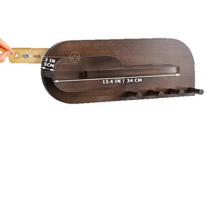 Wooden <b>Key</b> Rack <b>Wall</b> Mounted Mail <b>Holder</b> With Hooks For <b>Keys</b> And Bags Living Room Storage Organizer - Product Image 5