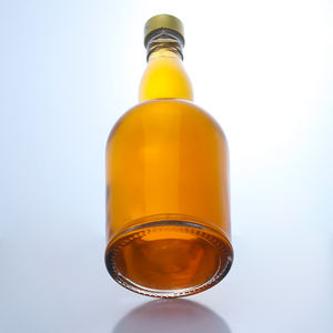 Botella de Vidrio Clásica de Hombro Redondo y Cuello Estrecho para Whisky, Brandy, Ron, Embalaje de Licores, Logotipo Personalizado al por Mayor, 750 ml, 1 Litro - Product Image 4