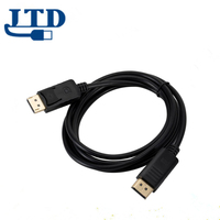 Câble adaptateur mâle-mâle plaqué or 4K*2K de haute qualité pour applications d'ordinateur, de moniteur et d'enceintes, normes DP1.2