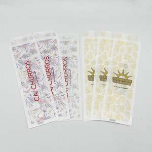 Factory Price Flat Greaseproof <b>Paper</b> Bags for Churros Pretzel Sticks Cookie Glassine <b>Paper</b> Packaging - Product Image 1