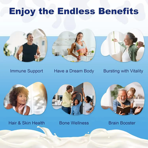 טבעי bovine collostrum פרמיה דשא האכלה קולסטרום תמיכה במעיים & חסינות מוצרים בריאות גומות טבעוני colstrum - Product Image 5