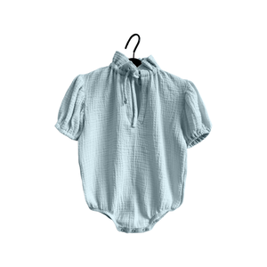 Tutina Estiva Senza Maniche per Neonati, Morbida, Lavorata a Maglia, con Logo, <span class=keywords><strong>Abbigliamento</strong></span> per Neonati ODM - Product Image 2