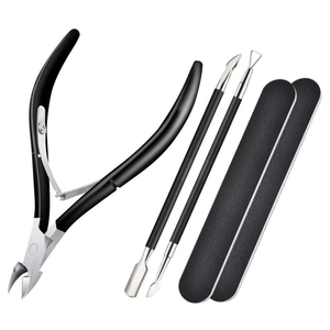 WELLFLYER CNSET-045 all'ingrosso strumento per Manicure in acciaio inossidabile cuticola pinza cuticola Trimmer cuticola pinza Set con File Nile - Product Image 5