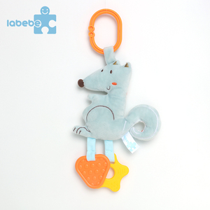 Moda ecológica fox moderna muñeca personalizada cama campana cochecito de juguete nuevos juguetes colgantes bebé sonajero morded - Product Image 2