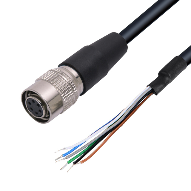 HR10-7P-6S 6-Pin Industrial Camera Trigger Cable for Hirose Compatible Power IO Shielded IP67 IP68 OEM ODM