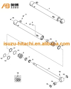 Kit de sellos para cilindro de brazo de excavadora E25 E26 7201446 - Product Image 3