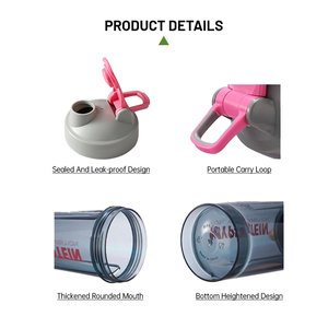 Bán buôn 500ml/600ml BPA-free nhựa drinkware tùy chỉnh xách tay phòng tập thể dục thể thao trộn cup Workout Máy xay sinh tố cổ điển Shaker - Product Image 2