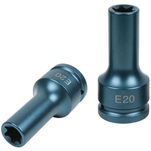 MAN 3/4 \ "Torx E20 Long Impact Deep Socket Chrome Finish DIY Grade pour la maintenance et la réparation Support OEM personnalisable - Product Image 1