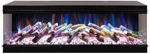 Caminetto Elettrico a 3 Lati con Fiamma Multicolore Integrata da 59-71 Pollici con Telecomando per Soggiorno - Product Image 4