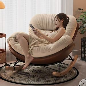 Fauteuil à bascule moderne et simple, <span class=keywords><strong>chaise</strong></span> de balcon et de salon domestique, fauteuil de sieste pour chambre à coucher – options inclinables et assises - Product Image 6