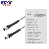 Cable de Conexión RF de Alta Frecuencia de 40 GHz, Doble Macho, 2.92 mm, 3507, con Amplitud y Fase Estables y Baja Pérdida