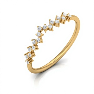 Anillo de Diamantes de Oro Amarillo de Lujo para Mujer, Corte Pera, Diamante Natural con Certificado GIA, Joyería de Compromiso - Product Image 1