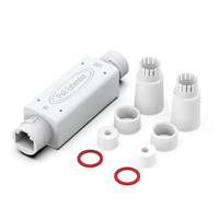 Repetidor POE RJ45 Impermeable de Tamaño Mini, IP66, 100Mbps, Estándar IEEE802.3af/at, 30W, 2kv, Extensor de Red Ethernet