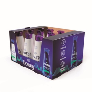 Wideuse Cardboard Stackable Storage <b>Box</b> Display Stand Paper WM Shampoo PDQ Stacking Bins Cardboard Counter Display for Promotion - Product Image 2