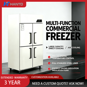 Congélateur vertical haute performance à 4 portes en acier inoxydable pour la conservation des aliments dans les restaurants nord-américains - Product Image 2