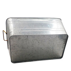 Secchiello per Ghiaccio Quadrato in Metallo Zincato da 40 Litri, Vendita Diretta all'Ingrosso, Contenitore Refrigerante per Birra - Product Image 5