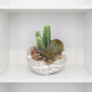 Mezcla <span class=keywords><strong>de</strong></span> <span class=keywords><strong>Cactus</strong></span> y Suculentas Artificiales en Maceta Texturizada, Decoración <span class=keywords><strong>de</strong></span> Desierto Artificial para el Hogar, Oficina, <span class=keywords><strong>Mesa</strong></span> Interior - Product Image 1