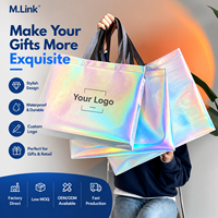 Sac de courses non tissé coloré au laser en gros, sac cadeau imprimé sur mesure, sac fourre-tout réutilisable