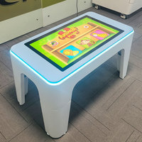 Table de jeu LED pour enfants de 32 pouces avec écran tactile intelligent, disponible en plusieurs couleurs