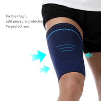 SHIWEI-2291 # 3D cuisse Compression manches accolades pour Quad & Aine soulagement de la douleur et récupération confortable porter genou cuisse soutien