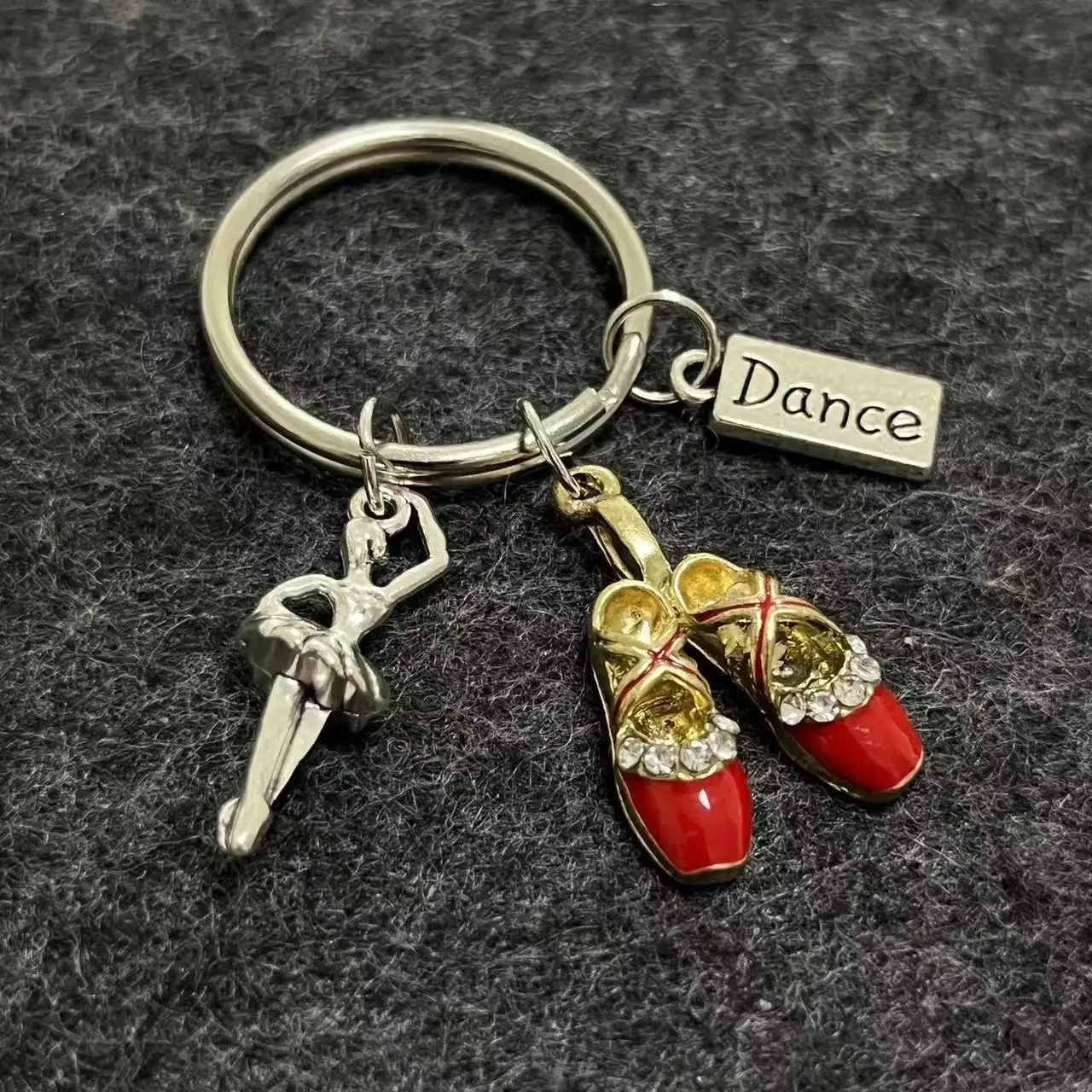 Dance accessories good quality hot sales personalized luxury keychain for dance ballet