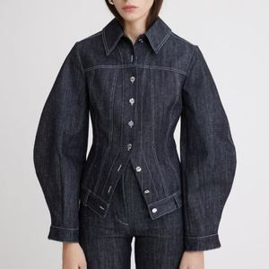 Nuevo Conjunto de Mezclilla Vintage para Mujer, Estilo Old Money, Chaqueta de Mezclilla, Jeans Rectos, 100% Algodón, Conjunto de Jeans de Mezclilla Cruda Vintage - Product Image 2