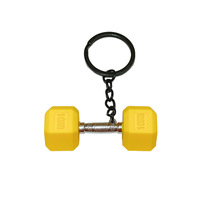 Porte-clés mini fitness en PVC, breloque haltère et kettlebell de sport, accessoire de sac tendance, cadeau boîte mystère - Vente en gros disponible