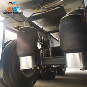 Trailer Air Bag Suspension With Axles From Genron Trailer Parts Factory Used For Truck Semi Trailer