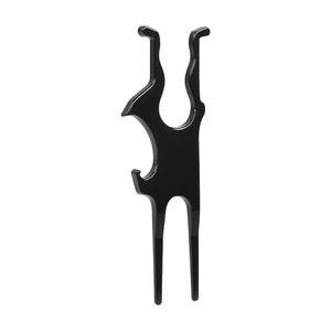 Magnetic Cigar Rack Divot Tool Metal Multifunctional Golf Course Bottle Opener Black Zinc Aluminum Universal - Product Image 1