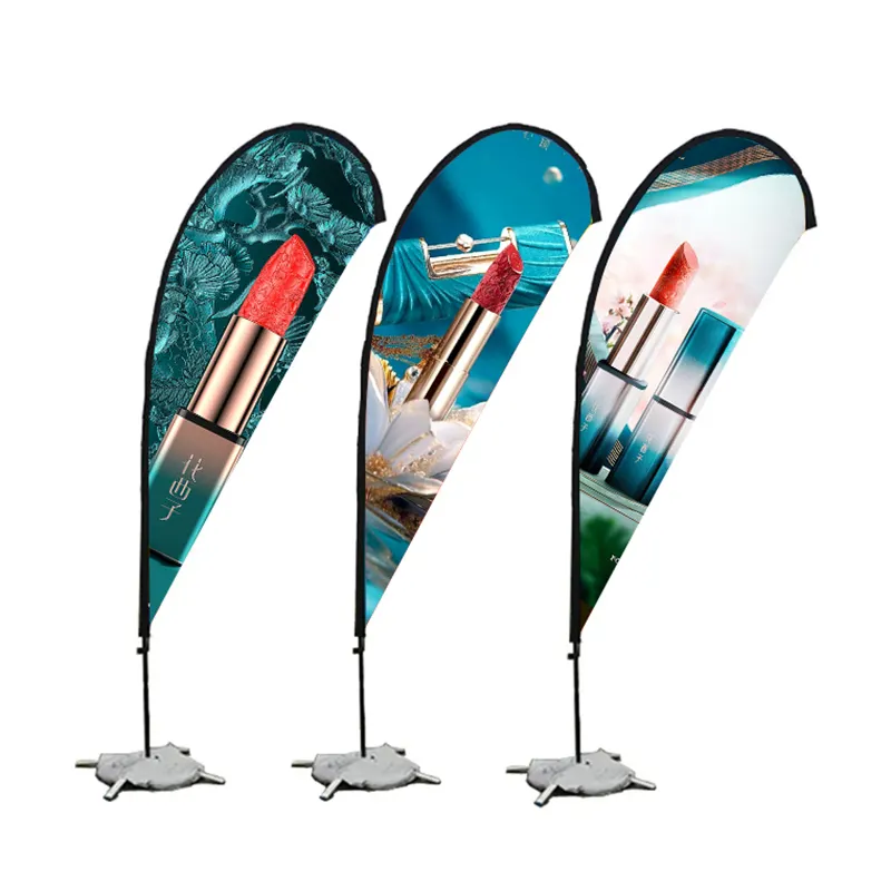 Bandeira promocional para publicidade de caminhada ao ar livre e interior, bandeira de bloco de arco de praia em penas para negócios