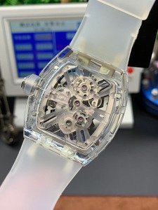 Customized Designer Style 1201 Crystal case <b>Skeletonized</b> Luxurious Top-quality <b>Automatic</b> Mechanical <b>Watch</b> for Men - Product Image 5