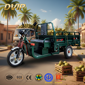 Tricycle électrique de transport de marchandises et de passagers à carrosserie ouverte de 2 m, super puissant, longue autonomie, prix abordable - Product Image 1