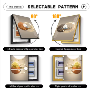 Cuadro Decorativo de Pared con Marco, Diseño de Caja de Medidor de Porcelana de Cristal sobre Lienzo, Arte de Pared Moderno para Interiores, Venta al Por Mayor - Product Image 6