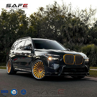 Llantas de aleación forjadas en negro ébano con forma de pétalo concéntrico de 21, 22 y 23 pulgadas, 5x112, certificadas JWL VIA, para BMW X6 G06 Grand.