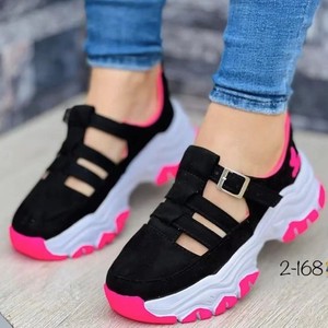 <span class=keywords><strong>Sandalias</strong></span> de Verano para <span class=keywords><strong>Mujer</strong></span> Talla Grande 2025 Nueva Tendencia de Moda con Hebilla Baja, Zapatillas Casuales Planas con Plantilla de TPR, Comercio Exterior - Product Image 1