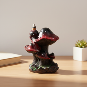 Ceramics <b>Backflow</b> Incense <b>Burner</b> Home Decor Creative Mushroom Style European Mountain Flowing Water Sandalwood - Product Image 5
