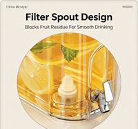 Hete Aanbieding Ruimtebesparende Smalle Koelkastdispenser Met Filtertuitkan Voor Thuis Gemaakt Sap, Cold Brew, Fruitdrank Opslag
