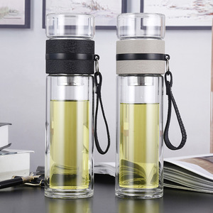 <span class=keywords><strong>Bouteille</strong></span> d'eau <span class=keywords><strong>filtrante</strong></span> en verre portable écologique personnalisée Seaygift, infuseur à thé, <span class=keywords><strong>bouteille</strong></span> d'eau de <span class=keywords><strong>voyage</strong></span> avec filtre en acier inoxydable - Product Image 2