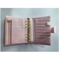 Portefeuille-classeur en similicuir métallisé multicolore A5/A6/A7 avec pochette zippée pour budget et organisation