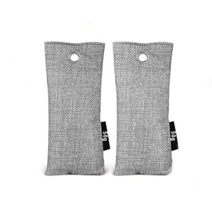 Prix plus bas 75g/50g Sac de charbon de bambou naturel respirant Élimination des odeurs Utilisation domestique <span class=keywords><strong>D</strong></span>ésodorisant Purificateur de l'<span class=keywords><strong>air</strong></span> Sacs de charbon de bambou - Product Image 2