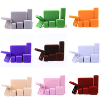 Ensemble de boîtes de présentation de bijoux en velours personnalisées avec emballage de style tiroir pour une utilisation en boutique de détail