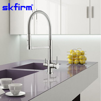 Robinet de douche en acier inoxydable à trois voies robinet pour l'eau filtrée et mélangeur de cuisine SK-S3409