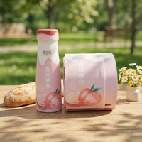 Étiquettes de bouteilles OPS autocollantes imperméables colorées pour l'emballage des boissons aux fruits (personnalisables)