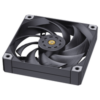 Ventilateur de boîtier PC SNOWMAN AS120-FDB-BK 120mm Noir, Débit d'air élevé 90.5CFM, Roulement FDB, PWM 4 broches, Synchronisation, Vente en gros