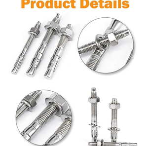 Ancre à expansion en acier inoxydable A2-70 A4-80 M8 M10 M12 M14 M16 M20 M24 – Fabrication professionnelle - Product Image 1