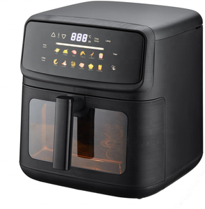 Freidora de Aire Eléctrica <span class=keywords><strong>AF1001</strong></span> de 10L con Doble Capa de Vidrio, Control Manual, Ahorro de Energía y Cocción Rápida - Product Image 3