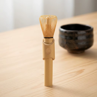 Fouet à Matcha Traditionnel Japonais Fait Main en Bambou Naturel à 100 Dents, Prix d'Usine, Vente en Gros